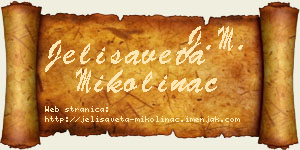 Jelisaveta Mikolinac vizit kartica